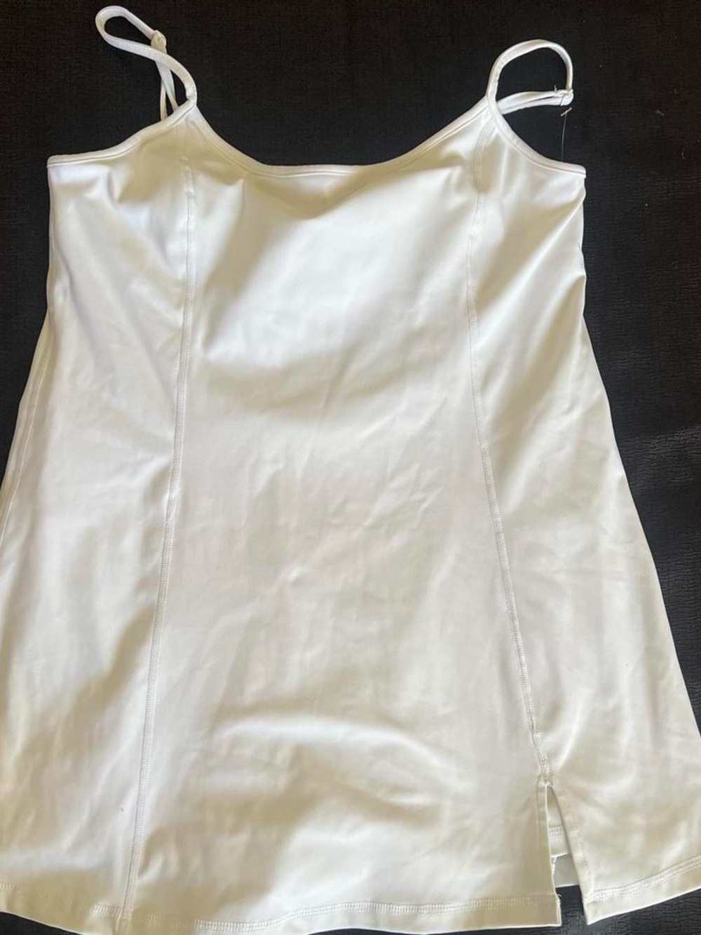 Garage White Satin Slip Cami